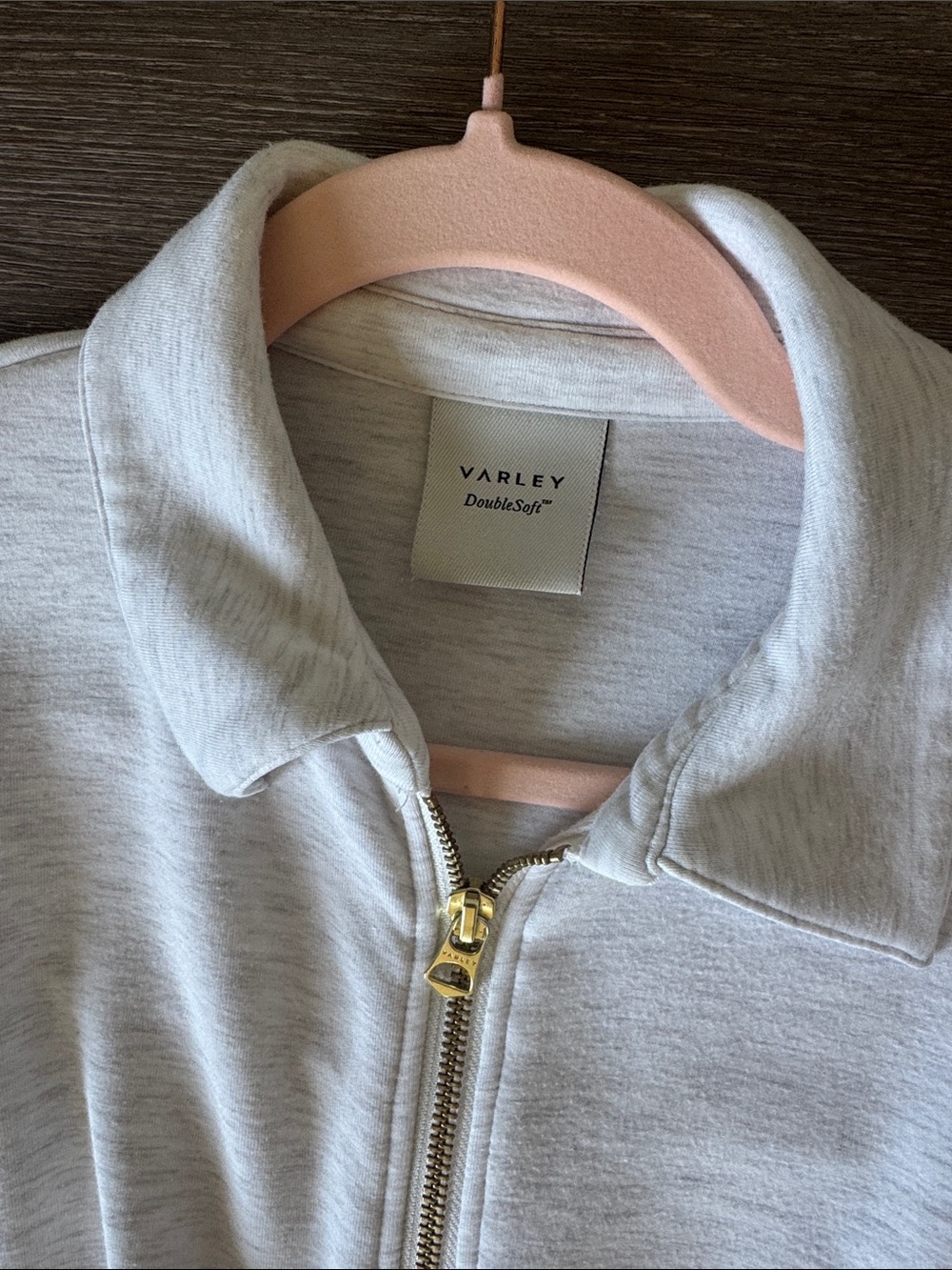 Varley Light Heather Zip-Front Collared Jumpsuit - Picture 2 of 3